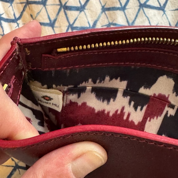 Mehry Mu Burgundy Leather Clutch - Picture 3 of 5
